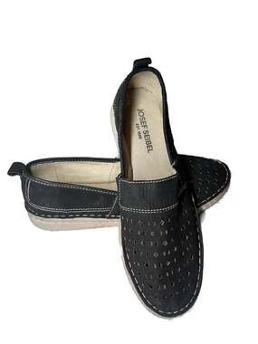 Josef Seibel Sofie 27 Women's Leather Perforated Slip-On Flats